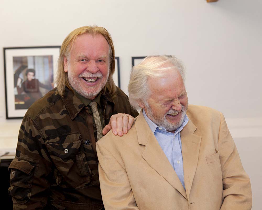 Rick with Ian Lavender